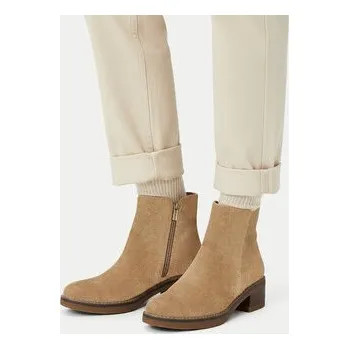 Dámské kozačky Polokozačky Clara Barson CEO-LM13355-X06 Béžová 40