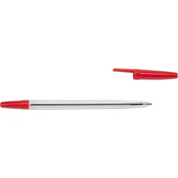 Kuličkové pero 54-1, červená náplň