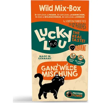 Krmivo pro kočku Lucky Lou Lifestage Adult zvěřinový mix 12 × 125 g