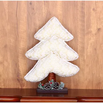 Vánoce Vánoční dekorace CHOINKA látková stojící 43x32 cm