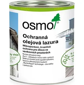Olej na dřevo Osmo 1926 Ochranná olejová lazura, Křemenně šedá objem: 0,75l