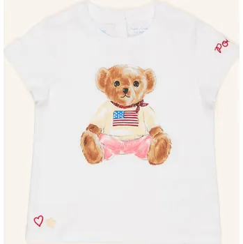 Dámské tričko Polo Ralph Lauren Tričko pro miminko, bílá / světle hnědá /...