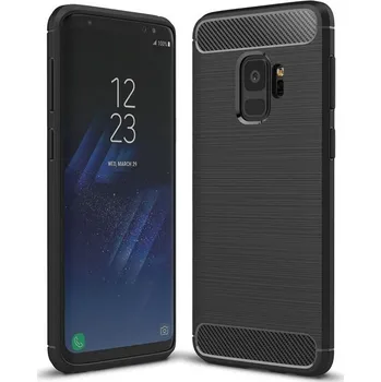 Beweare Ohebný carbon kryt na Samsung Galaxy S9 - černý