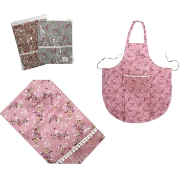 Kuchyňská zástěra Kuchyňská zástěra s KVĚTINAMI 76x65 cm - mix barev