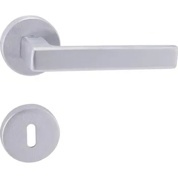 Dveřní kování TI - SONIA - R 3095 klika/klika, rozety WC OCS - Chrom broušený (96)