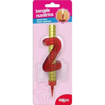 Dortová fontána s číslem 2 - Dekora | Cukrářské potřeby