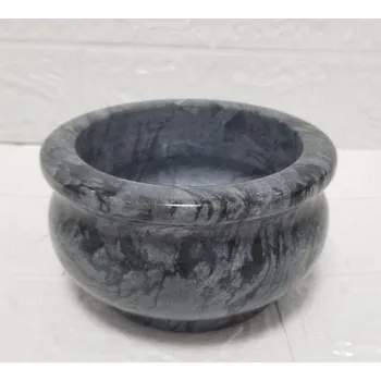 Mramorová mísa 11,5 x 7 cm TMAVÁ