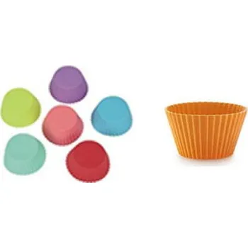 Forma na pečení Silikonové formy na muffiny 6,5 x 4,5 x 3,5 cm, sada 6 ks