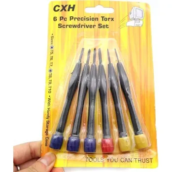Šroubovák Sada 6 kusů přesných šroubováků na blistru 10,5 cm FH-8005