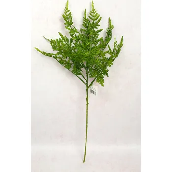 umělá květina Silikonová větvička PAPRAK, výška 75 cm, ZELENÁ