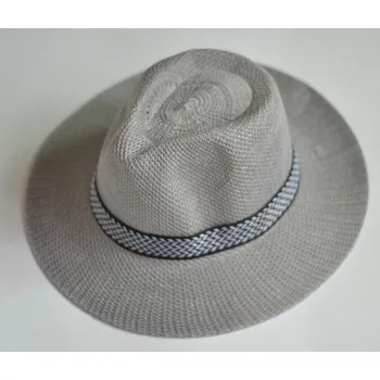 Pokrývka hlavy Sluneční klobouk univerzální velikost průměr krempy 36 cm ŠEDÝ