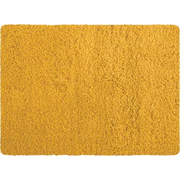 Koupelnová předložka MSV koupelnová předložka MICROFIBER, šafránově žlutá, polyester, protiskluzová, 50 x 70 cm