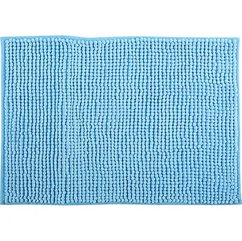 Koupelnová předložka MSV koupelnová předložka CHENILLE, světle modrá, mikrovlákno, protiskluzová, 50 x 80 cm
