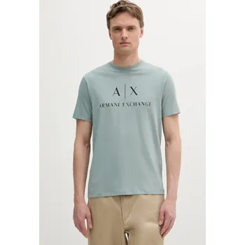 Pánské tričko Armani Exchange bavlněné tričko 8NZTCJ.Z8H4Z zelená 97X, vel. XL