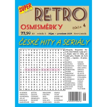 Kniha Retro osmisměrky 4/24-České hity a seriály - kolektiv autorů