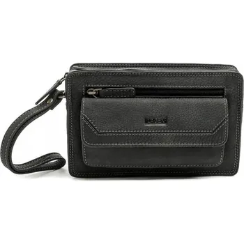 Peněženka Lagen LM-022-W černá pánská kožená etue + DÁREK
