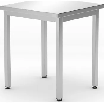 Dílenský stůl Centrální stůl – přišroubovaný, hloubka 600 mm, HENDI, Kitchen Line, 600x600x(H)850mm