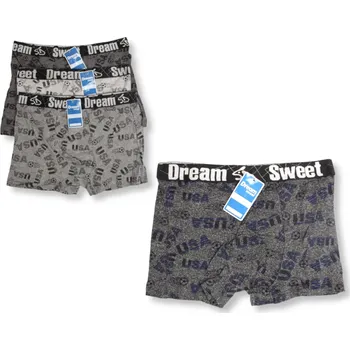 Pánské spodní prádlo Pánské boxerky SWEET DREAM šedé s motivem míčů, USA č.: B3141 - 1 ks