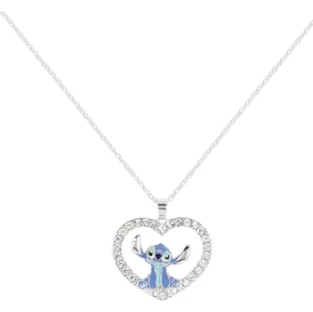 Náhrdelník Disney dětský náhrdelník s přívěskem ve tvaru srdce Stitch CF01306SL-Q.PH