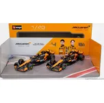 Bburago Mclaren Set F1 2x Mcl38 Team Mclaren N 4 Season 2024 Lando Norris + N 81 Season 2024 Oscar Piastri 1:43 Oranžová Černá