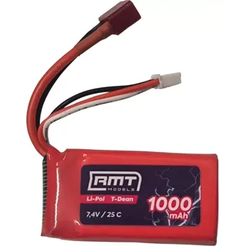 RC model RMT models Li-Pol 1000 mAh 7,4V T-Dean