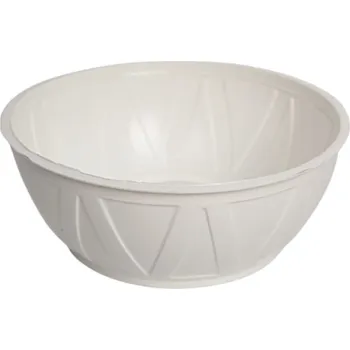 Květináč TŁOCZONY WZÓR 17x7 cm - bílý