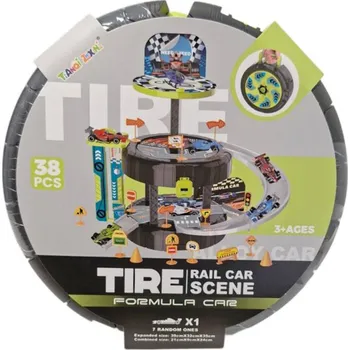 Karnevalový kostým Parkoviště v kufříku OPONA 38 ks. 20x8 cm