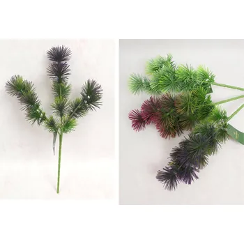 Vánoční dekorace Silikonová větvička SOSNA výška 40 cm MIX BAREV