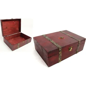 Šperkovnice Dřevěný kufřík, šperkovnice 22,5 x 16 x 7,5 cm