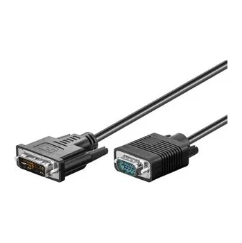 Video kabel Video kabel DVI (12+5) samec - VGA (D-sub) samec, 2m, černý