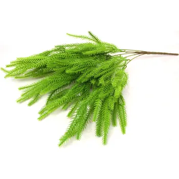 umělá květina Silikonová větvička PE smrk pláčící 60 cm zelená