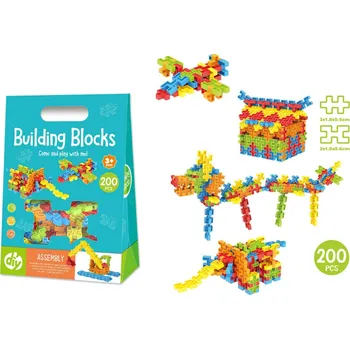 ostatní stavebnice Kostky 200 ks v krabici 28 x 19 x 8 cm