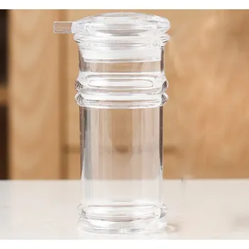 Dóza na potraviny Plastová nádoba na koření 11x5,5 cm PRŮHLEDNÁ