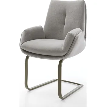 Jídelní židle DELIFE Jídelní židle Clea-Flex látka Měkký šedá jídelní židle plochý Titanová barva