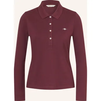 Gant Dámská Polokošile Z Piké, tmavě červená, 40