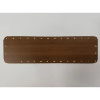 Dno na papírové pletení OŘECH - obdélník - 28x8 cm