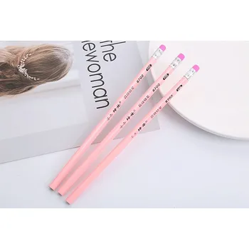 Grafitová tužka Tužka s gumou HB 19 cm RŮŽOVÁ - 1 ks