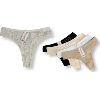 Kalhotky Dámské kalhotky, tanga MEDOOSI hladké se SRDÍČKY Z CYRKONŮ č.: 3354- 1 ks