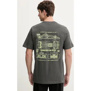 Pánské tričko Bavlněné tričko adidas Originals Racing Car KY2924 šedá 90X, vel. L
