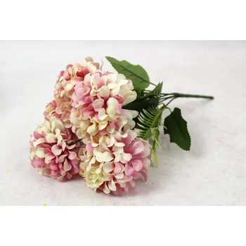 umělá květina Kytice, kytice CHRYSANTHEMUM výška 31 cm, 5 stonků (5 květů 8x4 cm) RŮŽOVÁ