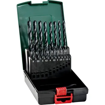 Sada vrtáků do kovu v kazetě HSS-R 19-dílná
