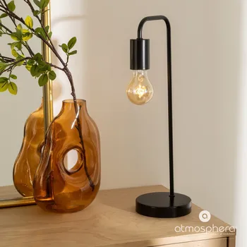 Bytová dekorace Home Styling Collection Váza ve tvaru slzy na suché rostliny, tmavé sklo, 25 cm