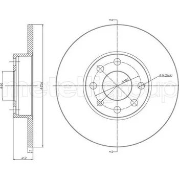 Brzdový kotouč Brzdový kotouč METELLI 23-0627