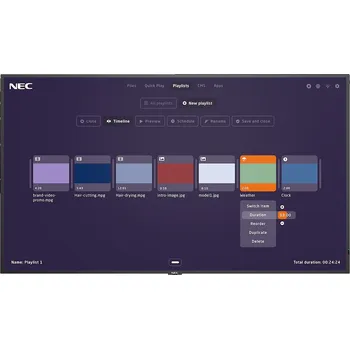 Monitor Sharp PN-LA652 Interaktivní plochý panel 165,1 cm (65") LCD 450 cd/m² 4K Ultra HD Černá Dotyková obrazovka