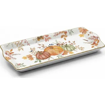 Nádobí Obdélníkový podnos s podzimním motivem EASY LIFE 35 × 15 cm