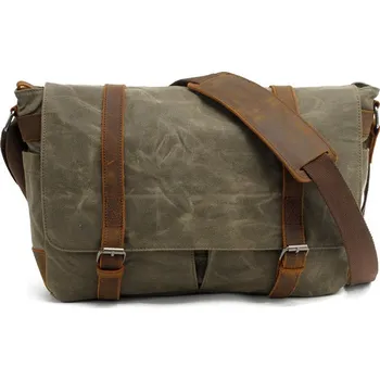 Kabelka TopMode Plátěná nepromokavá retro brašna 824868