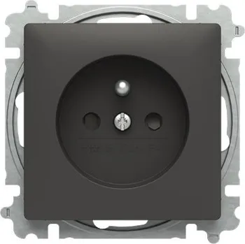 vypínač ABB ZONI Kryt zásuvky (6619T-A06657 237) matná černá 2CHT192341A8237