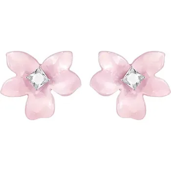 Náušnice JAY Květinové náušnice Briar - zirkon, stříbrné zapínání JAY-9161-ZS51301(3) Růžová