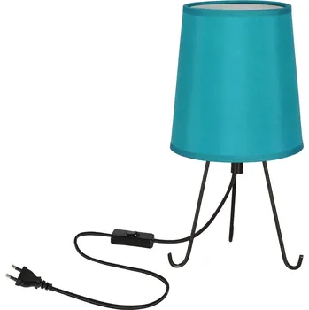 Lampička Stolní lampa Smally černá 1x40 E14 stínidlo gala azure