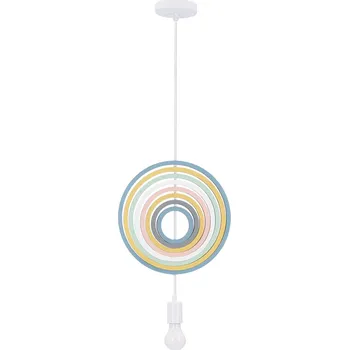 Jednoduchá závěsná lampa h8 1x20W E27 iq kids mix color